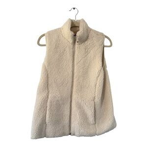 Calia by Carrie Underwood Cream Sherpa Vest in Size M